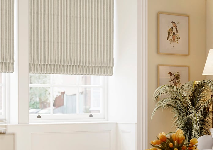 Castelle Stripe, Natural - Roman Blind - Image 5